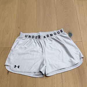 Under Armour Women's Light Gray Athletic Shorts